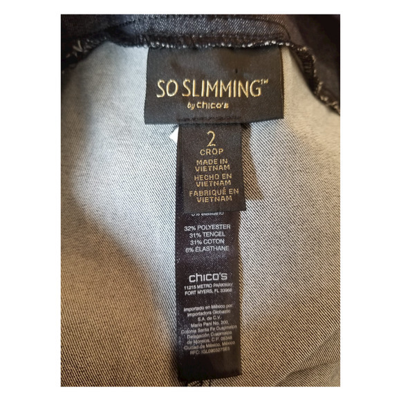 So Slimming by Chico's Women's Dark Gray Pants Size 34 Inseam 24‎ in - Picture 4 of 7